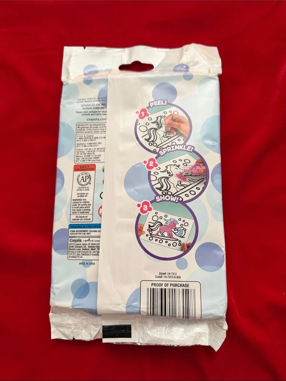 NEW Crayola Sprinkle Art Uni-Creatures Glitter Sticker Kit - Pink, Yellow, Teal